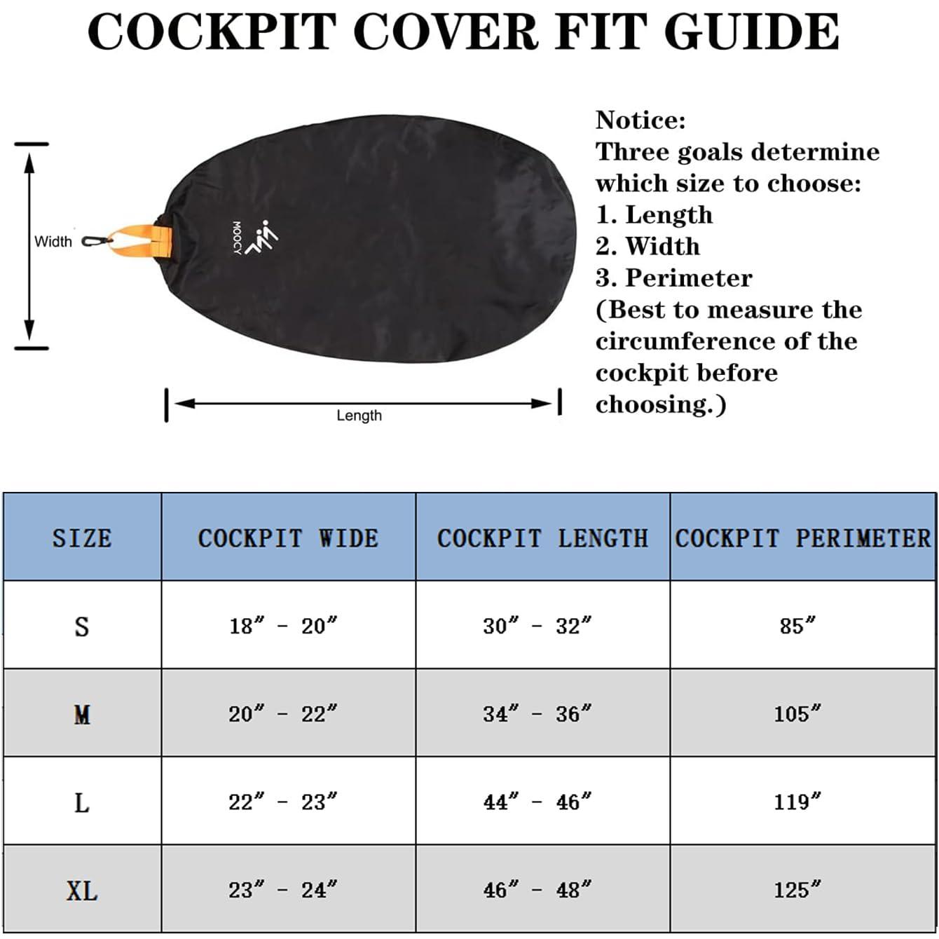 MOPHOEXII Universal Kayak Cockpit Covers,Drape Waterproof Seal Cockpit Protector Kayak Hatch Covers for Indoor and Outdoor Storage Keep Hatch Hole Seat Clean
