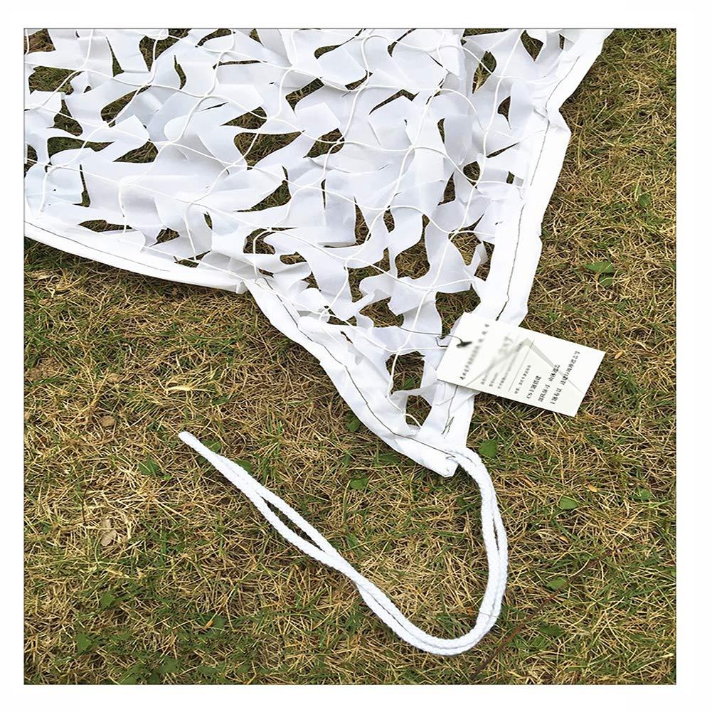 bandezid Camo Netting Camouflage Netting Military Net Sunscreen Nets,White Bulk Roll Camouflage Net,Woodland Camouflage Netting,Camouflage Net Blinds for Sunshade Camping Shooting Hunting-White camouflage net