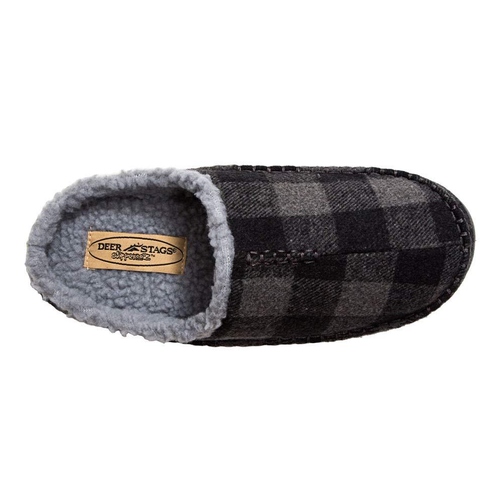 Deer Stags Deer Stags Unisex Nordic Fabric Slipper / Grey/Black Plaid / Men's 13 US / Medium
