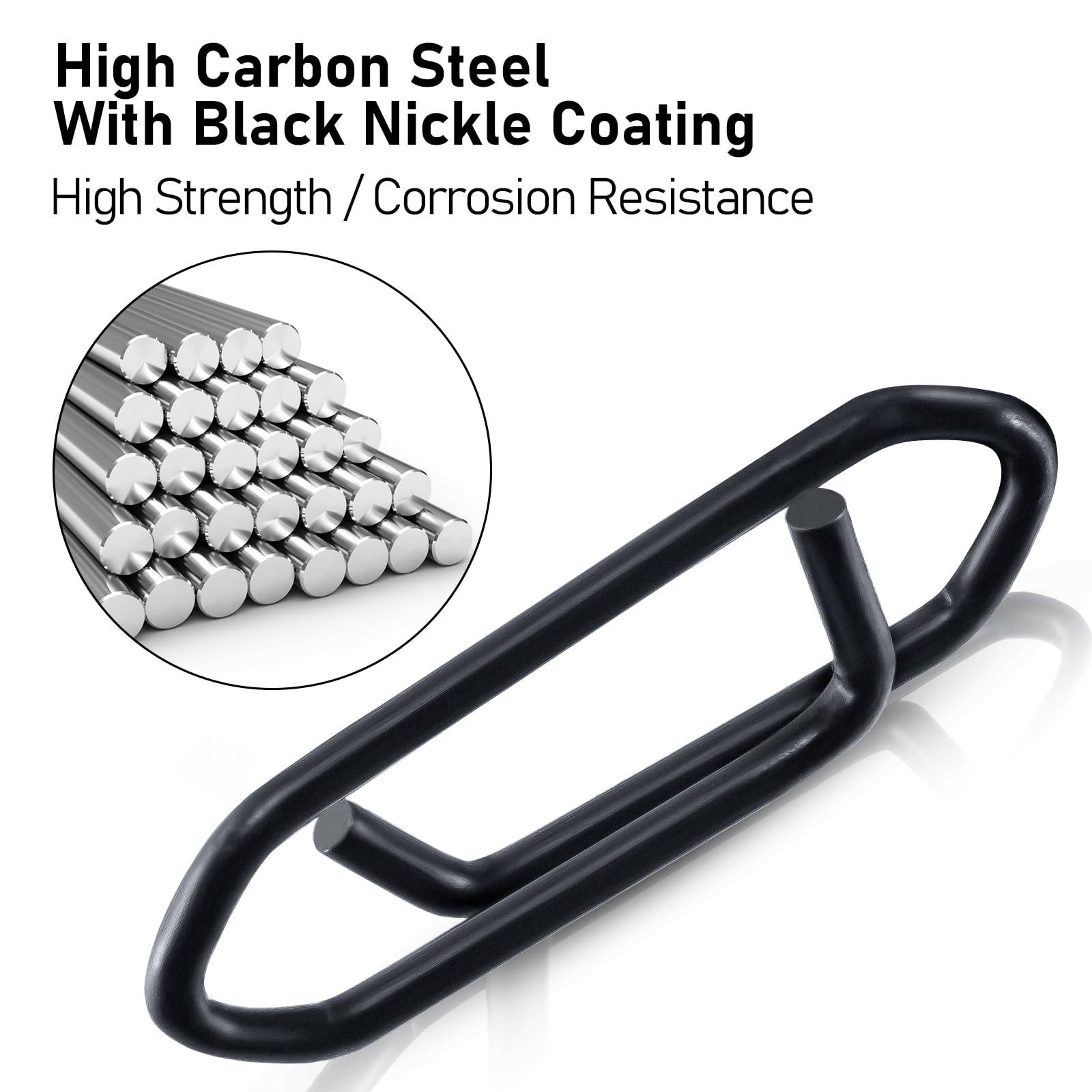 Dr.Fish Dr.Fish 100 Pack Fishing Power Clips 25LB Black with 50 Pack Barrel Swivels #10 31LB