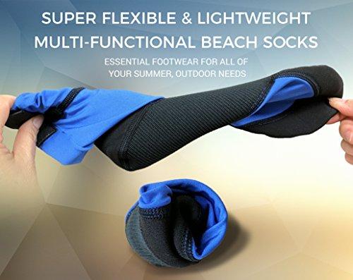 Tilos Tilos Sport Skin Socks for Adults and Kids, Protect Against Hot Sand & Sunburn for Water Sports & Beach Activities (4XS, Black)