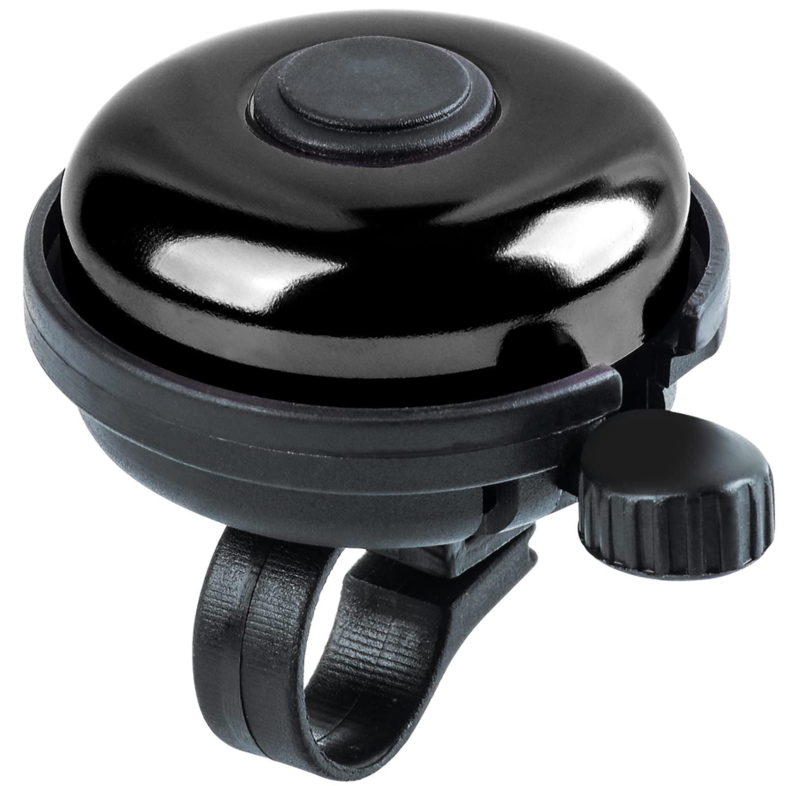 Xthuge Xthuge Classic Bike Bell, Aluminum Bicycle Bell, Loud Crisp Clear Sound Bicycle Bike Bell for Adults Kids(Black-Right Hand Use)