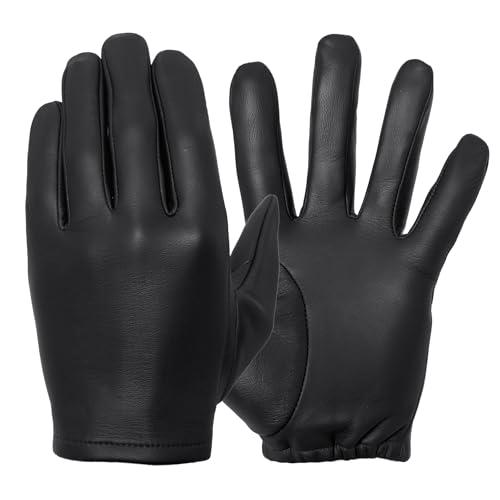 Tough Gloves Tough Gloves Patrol-X Ultra Thin Leather Gloves, TD301 Black Size 12