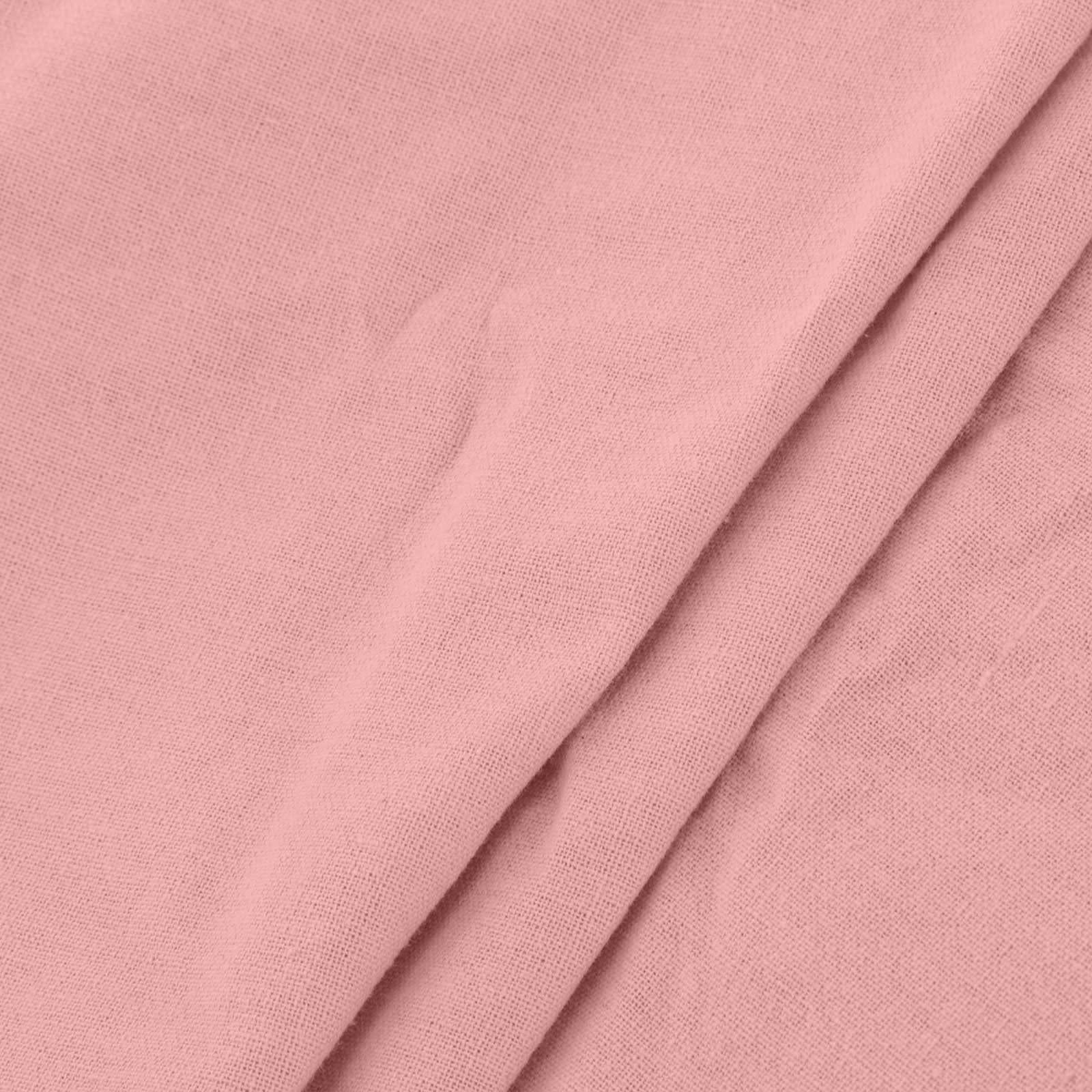 Bilqis Bilqis Womens Summer Dresses Casual Cotton Linen Long Dress Sleeveless Crew Neck Loose Baggy Fashion Dress with Pockets Pink