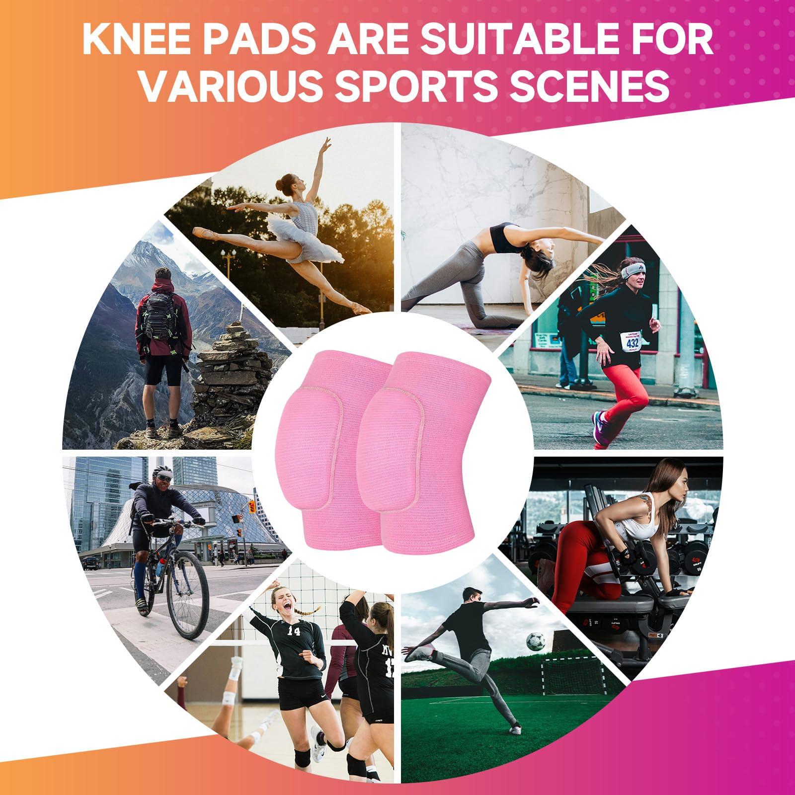 HISFFOG HISFFOG Volleyball Knee Pads for Women, Men, Youth, Girls, Kids, Knee Brace for Volleyball Basketball Football Dance Yoga Tennis Running Cycling Workout Climbing Wrestling