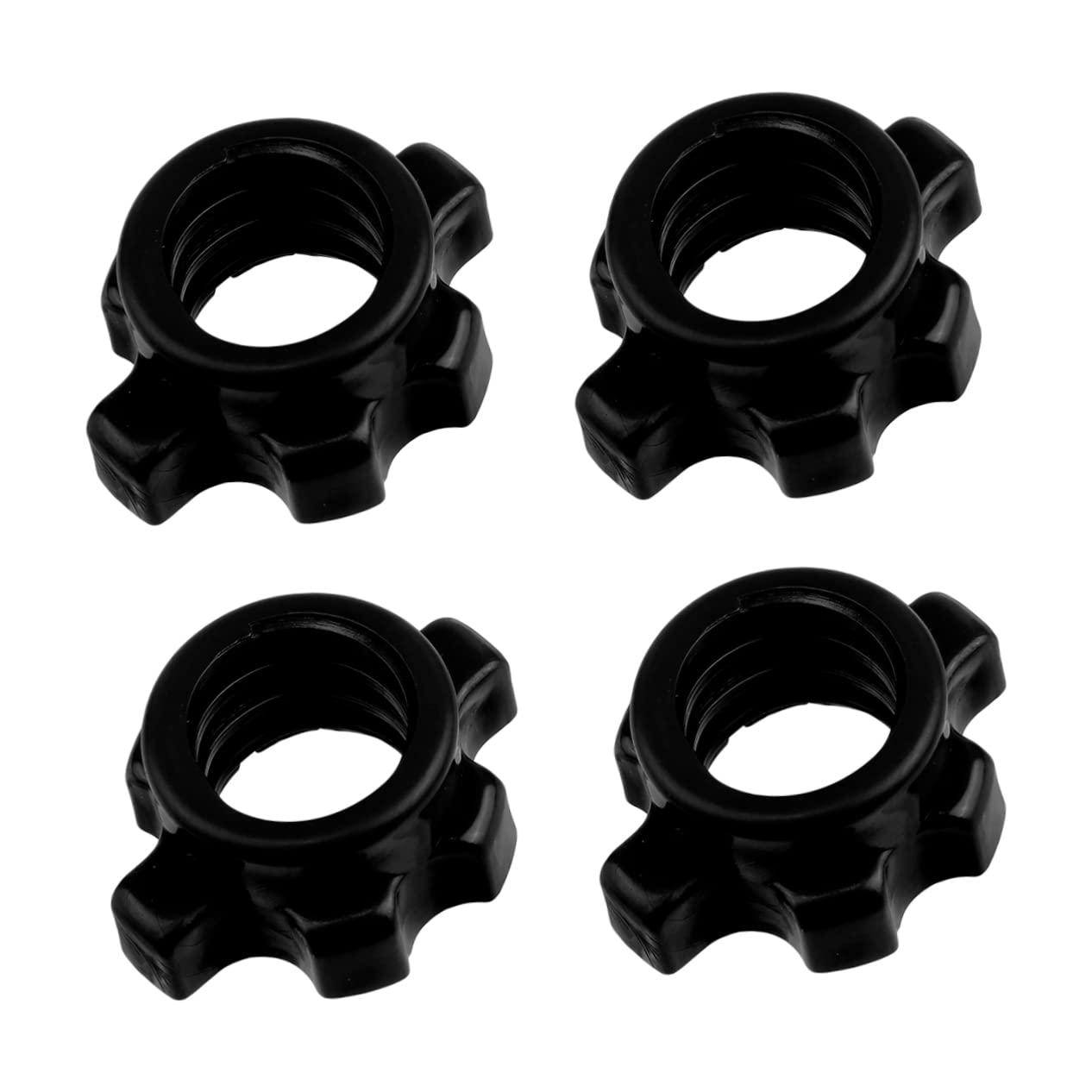 Toddmomy Toddmomy 4 Pcs fitness barbell collar dumbbel non-slip gym machines for home belt ring dumbbell bar screw Lavalier barbell hex nut cap dumbbell hexagon nut dumb bells household