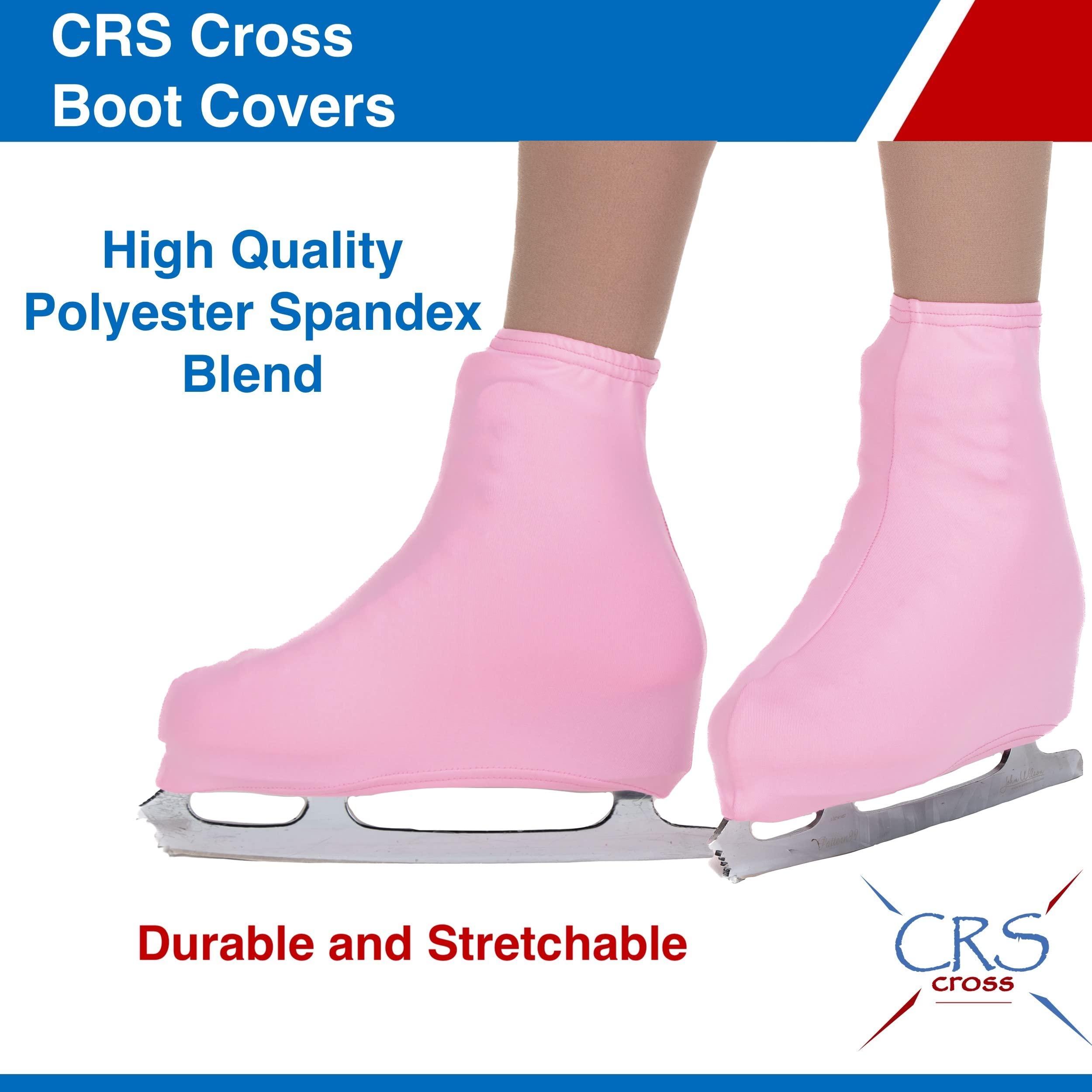 CRS Cross CRS Cross Boot Covers for Skates Lycra Skate Covers. Protect and be Performance Ready for Figure Skating, Ice Skating, Roller Skates. (Program Pink, Youth)