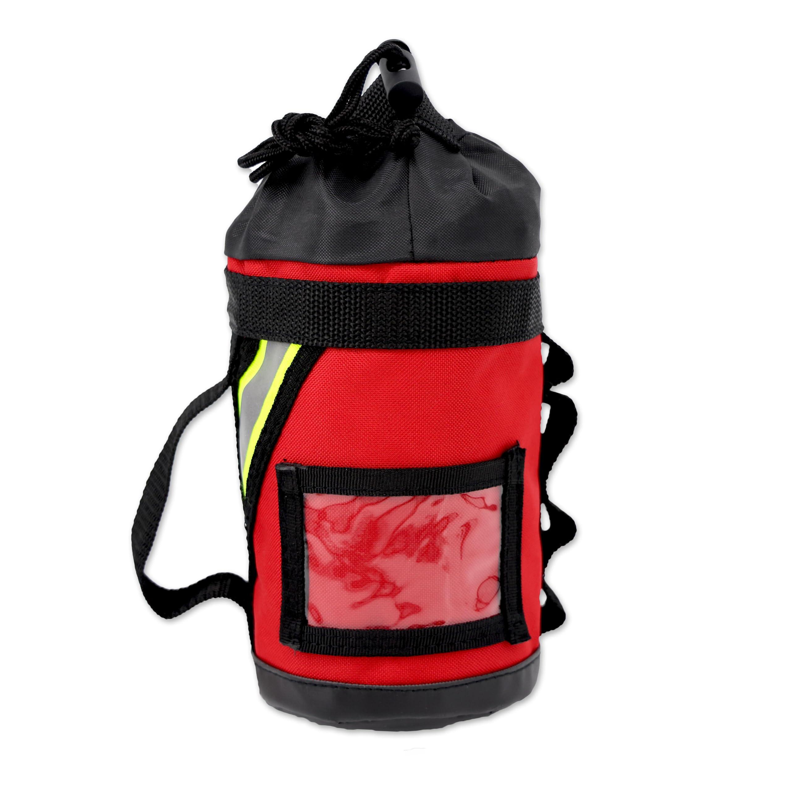Lightning X Products Lightning X Fire Rescue Personal Escape Rope Bag Bail Out Kit w/ 40' x 8mm Rope & Carabiner NFPA - Red
