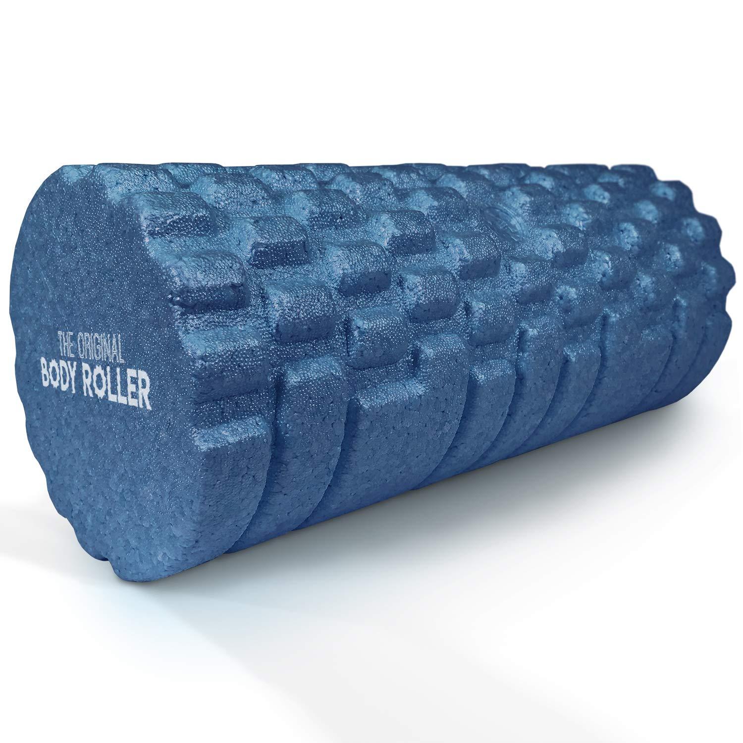 The Original Body Roller The Original Body Roller - High Density Foam Roller Massager for Deep Tissue Massage of The Back and Leg Muscles - Self Myofascial Release of Painful Trigger Point Muscle Adhesions - 13\" Blue