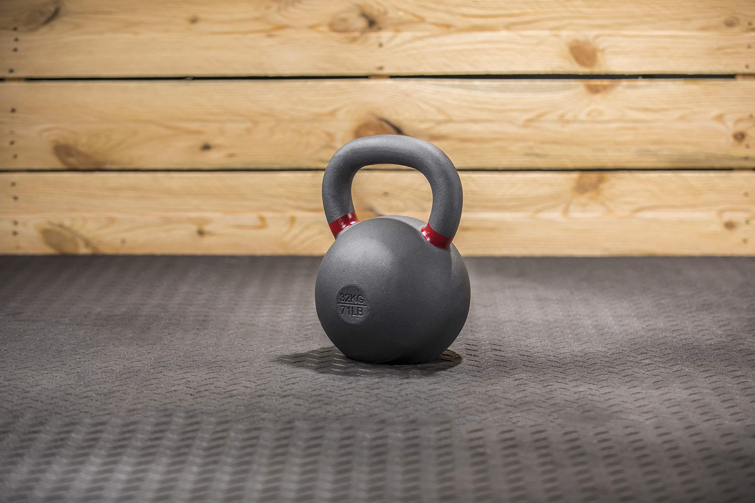 Lifeline Lifeline Fitness 32KG Kettlebell - Premium Quality Exercise Equipment for Full Body Workouts - Non-Slip, Void Free Surface - Powder Coated, Smooth Handles