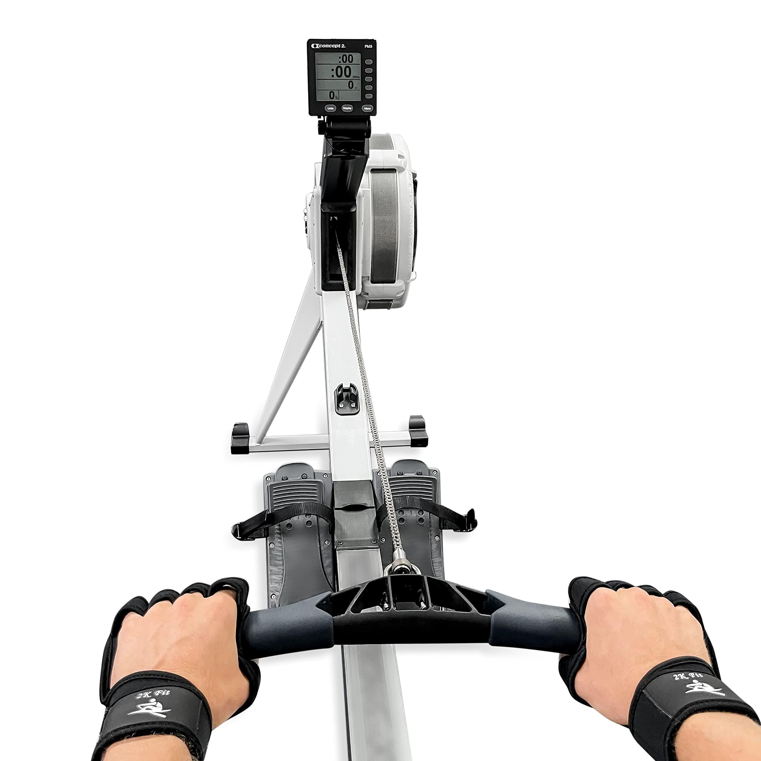 2K Fit 2K Fit Rowing Machine Gloves (Large)- Rowing Grips Perfect for The Rowing Machine, Erging, Sculling, Crew, Kayak, Canoe, Weightlifting, and Gym Workout