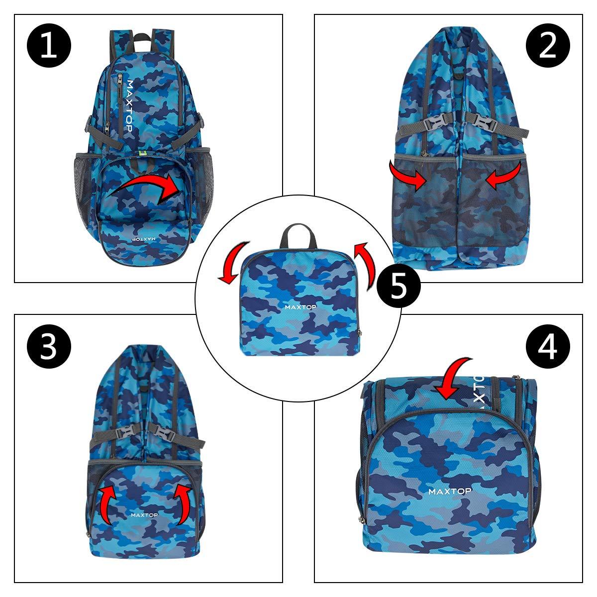 MAXTOP MAXTOP 40/50L Lightweight Packable Backpack for Hiking Traveling Camping Water Resistant Foldable Outdoor Travel Daypack