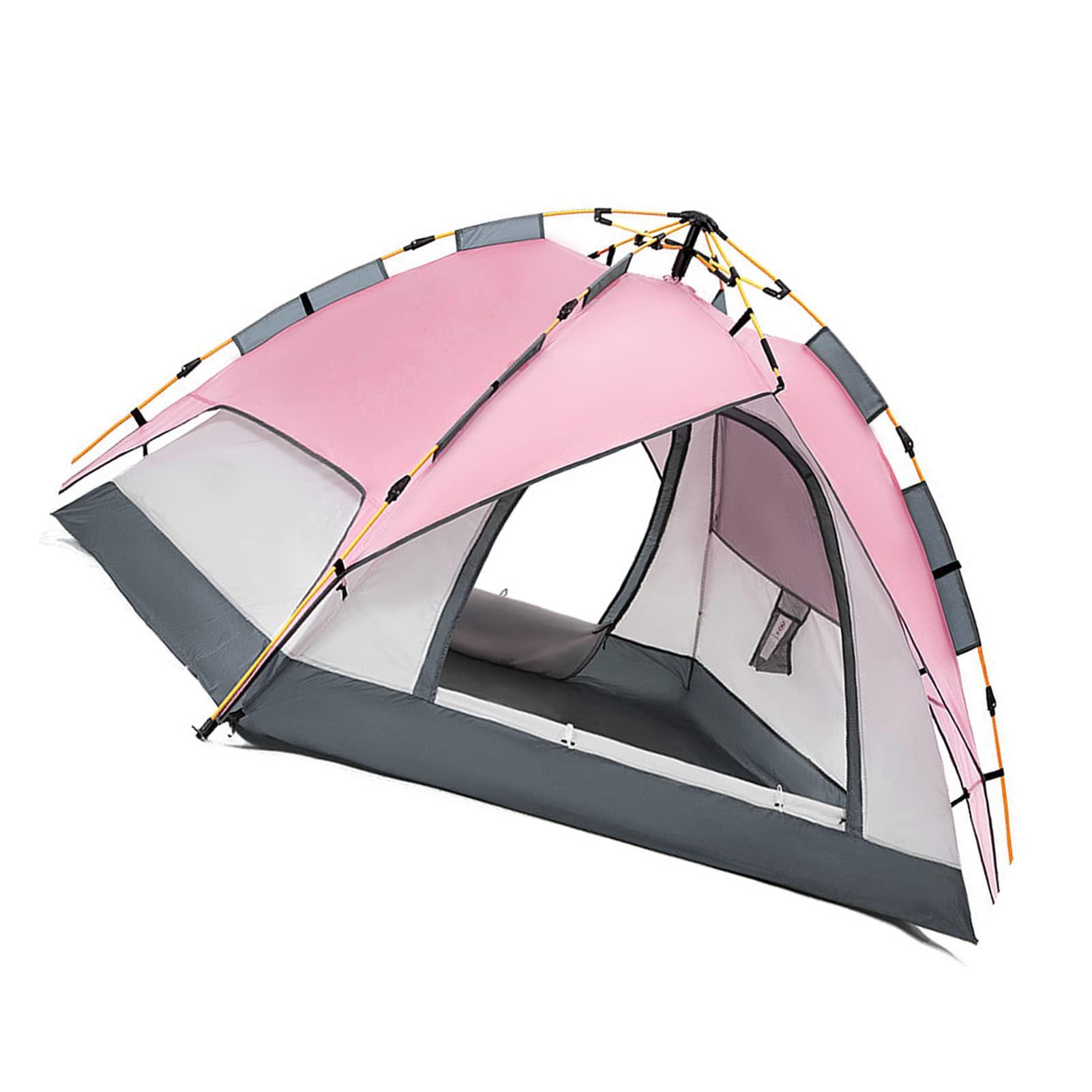 Airshi Airshi Double Layer Tent, Large Space Camping Tent for Hiking (Pink)