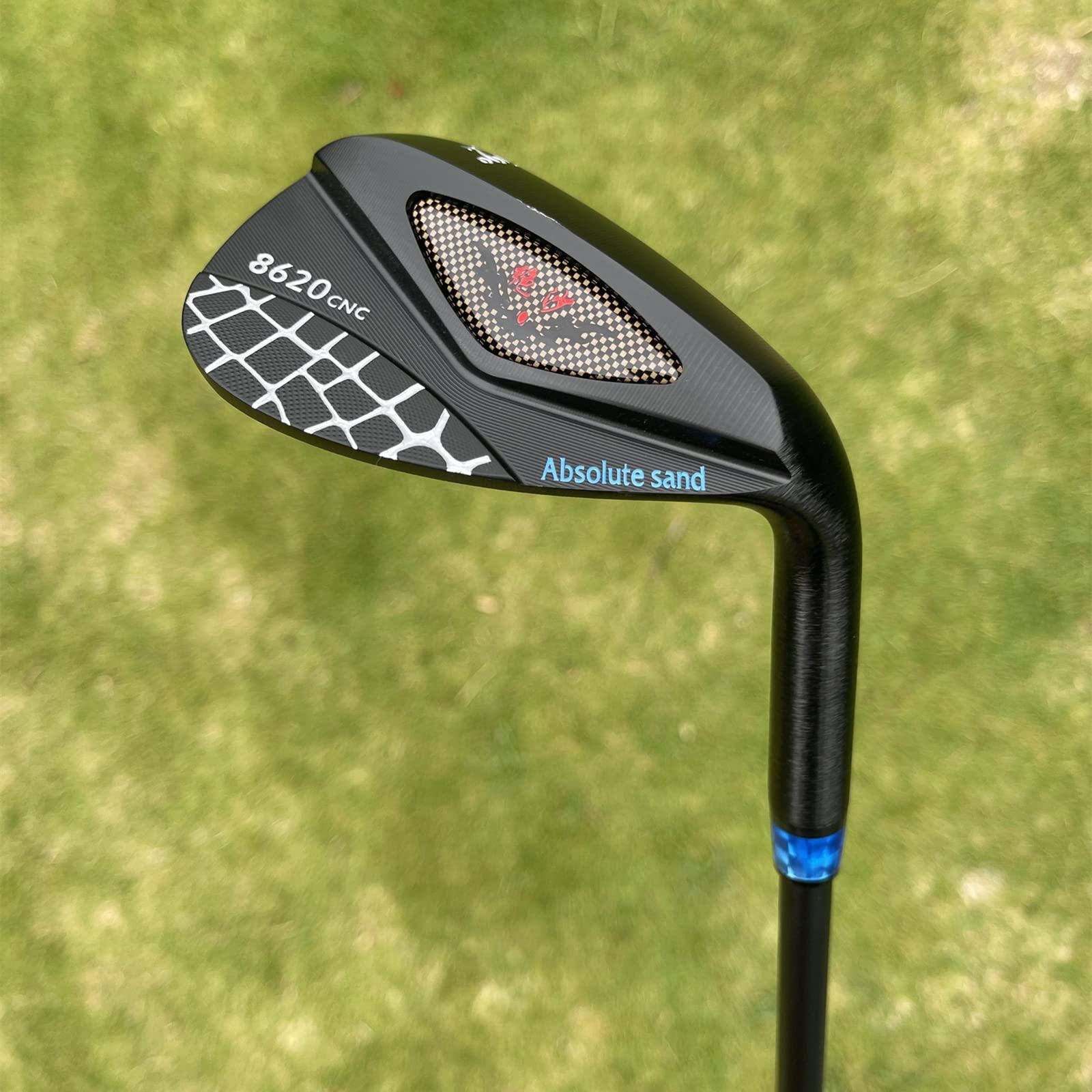CALONG CALONG Golf Wedges 48 50 52 54 56 58 60 62 64 68 72 Degree Right Hand Pitching & Chipping Sand Wedge Milled Face Lob Wedge for Men-High Loft Golf Club (64 Degree)