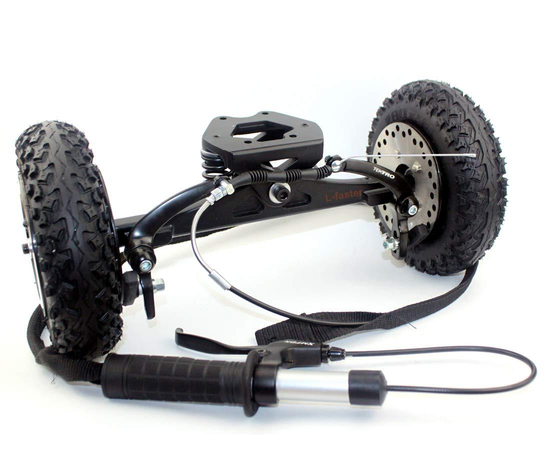 L-faster L-faster Mountainboarding Skateboard Trucks Offroad Boarding Spring Truck with Brake All Terrain Longboard Brake System (Brake Truck only)