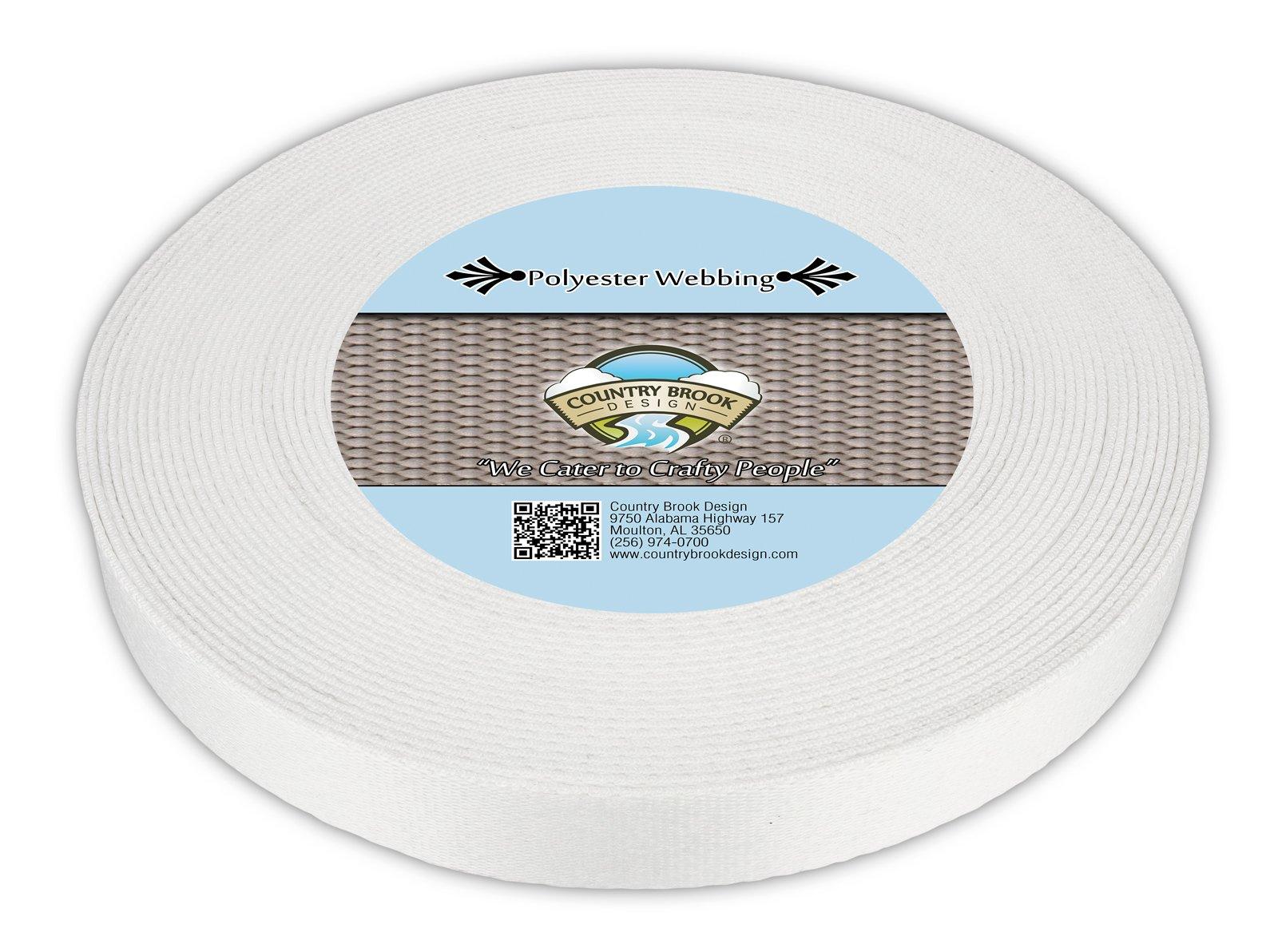 Country Brook Design Country Brook Design - Printable Heat Set Polyester Webbing (1 Inch, 10 Yards)