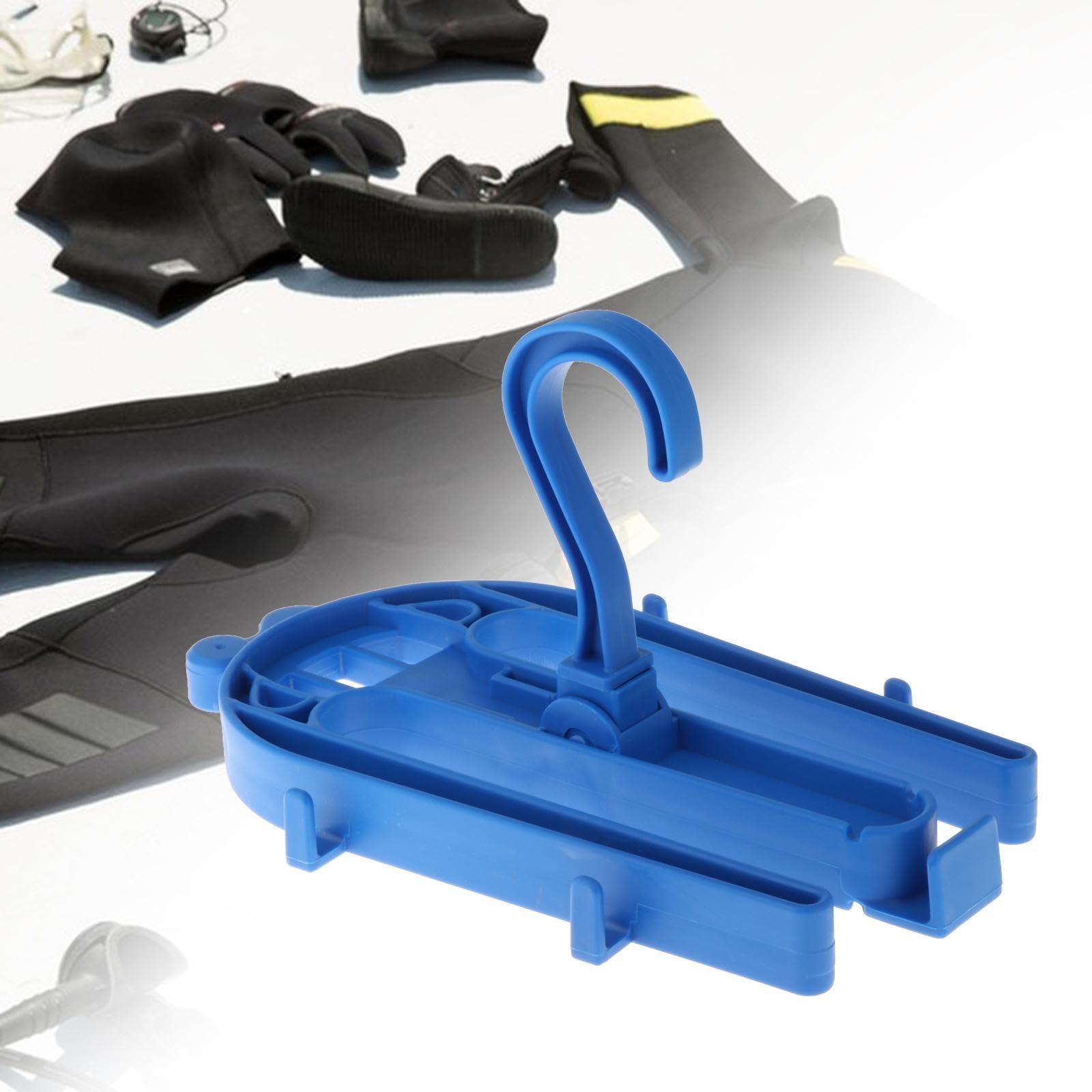 kowaku kowaku Drysuit Hanger Wetsuit Hanger Regulator Storage with Rotatable Hook Wet Suits Rack Hanger Surfing Suit Hanger for Snorkeling, Blue