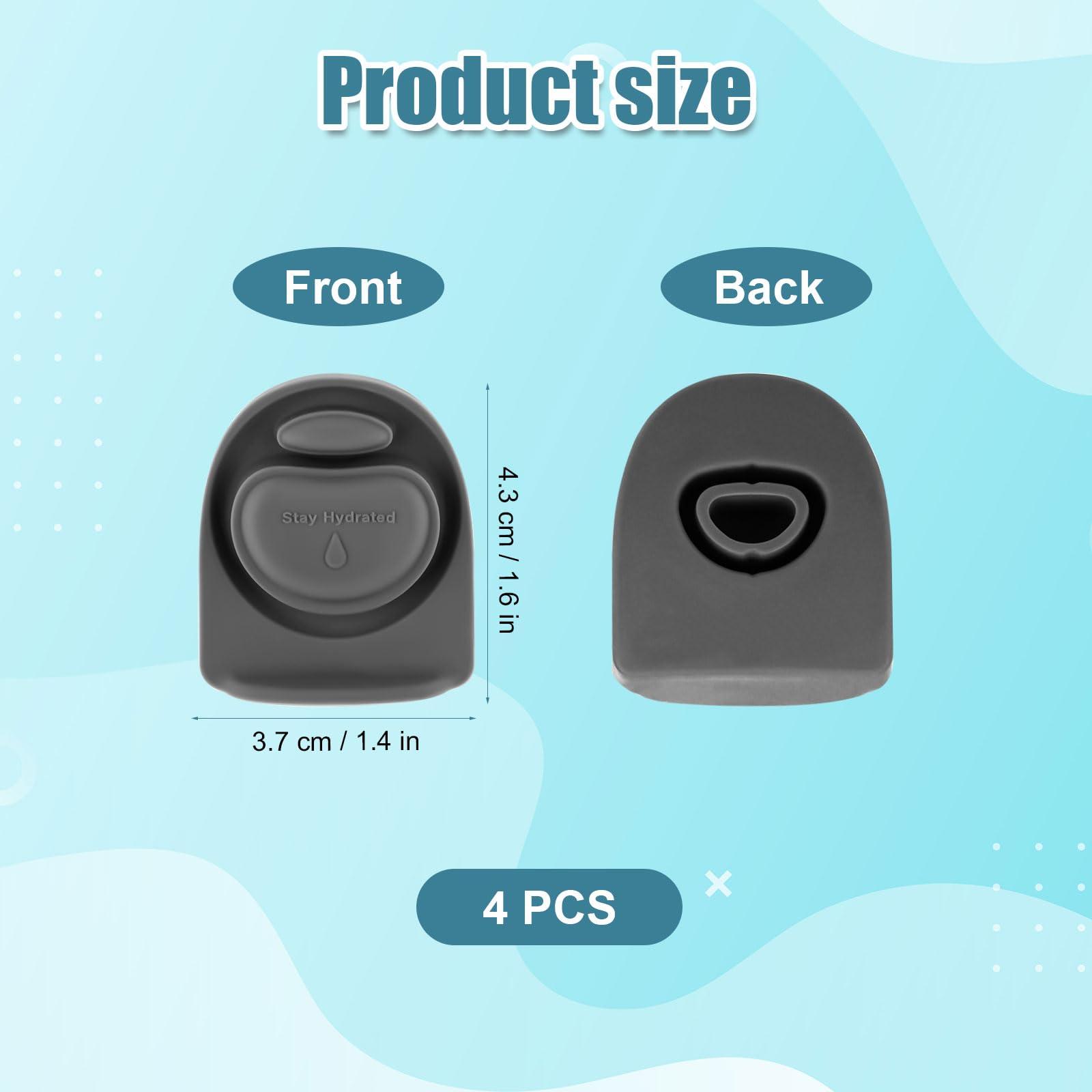 Gosknor 4pcs Replacement Stopper Compatible with Owala FreeSip 24oz 32oz 40oz, BPA-Free Silicone Water Bottle Lid Gaskets Replacement for Owala 16/24/32/40oz Bottle Mouth Cap Stopper Seal Parts Accessories