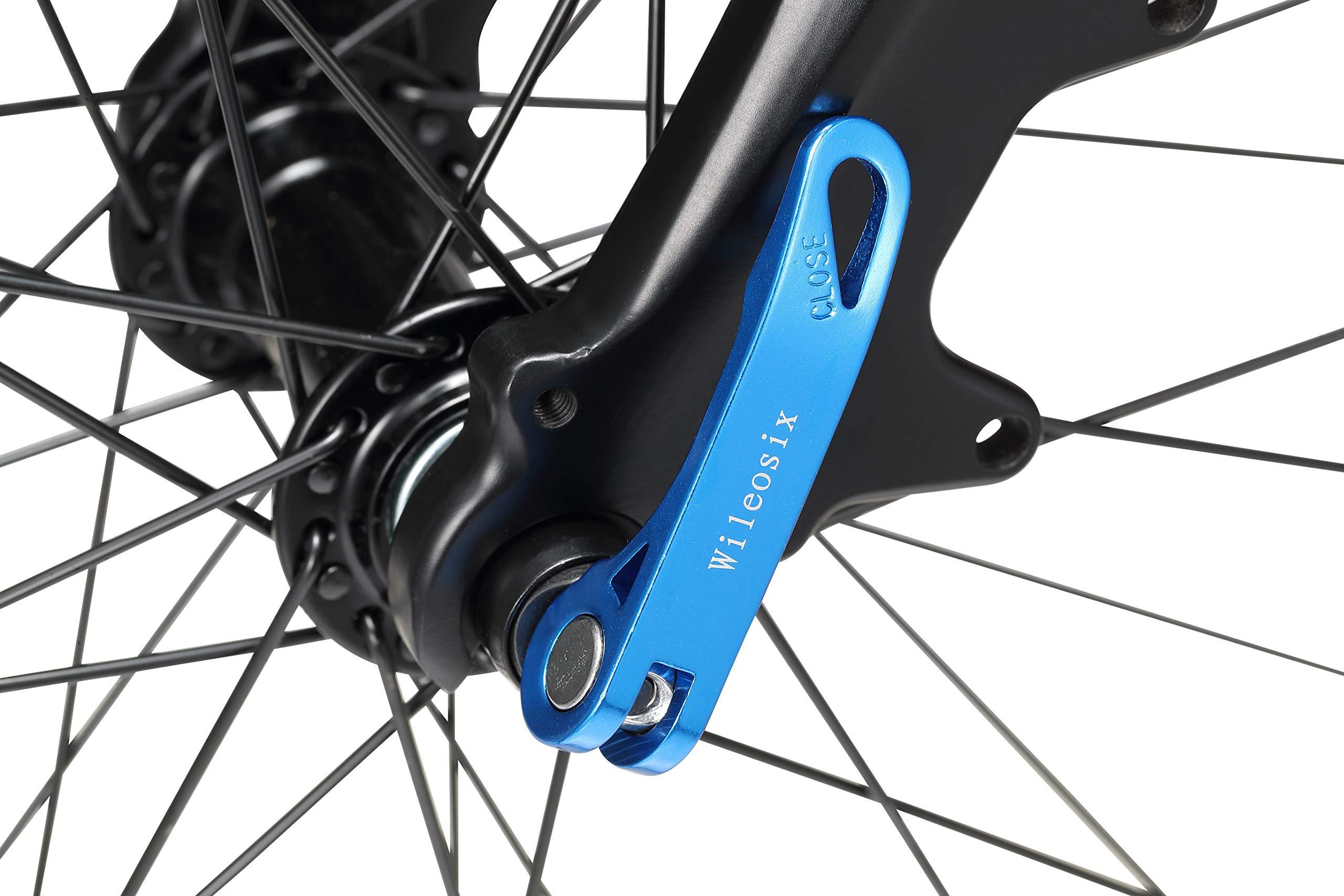 Wileosix Wileosix Quick Release Axle Skewer Set - Front & Rear (Road-Blue)
