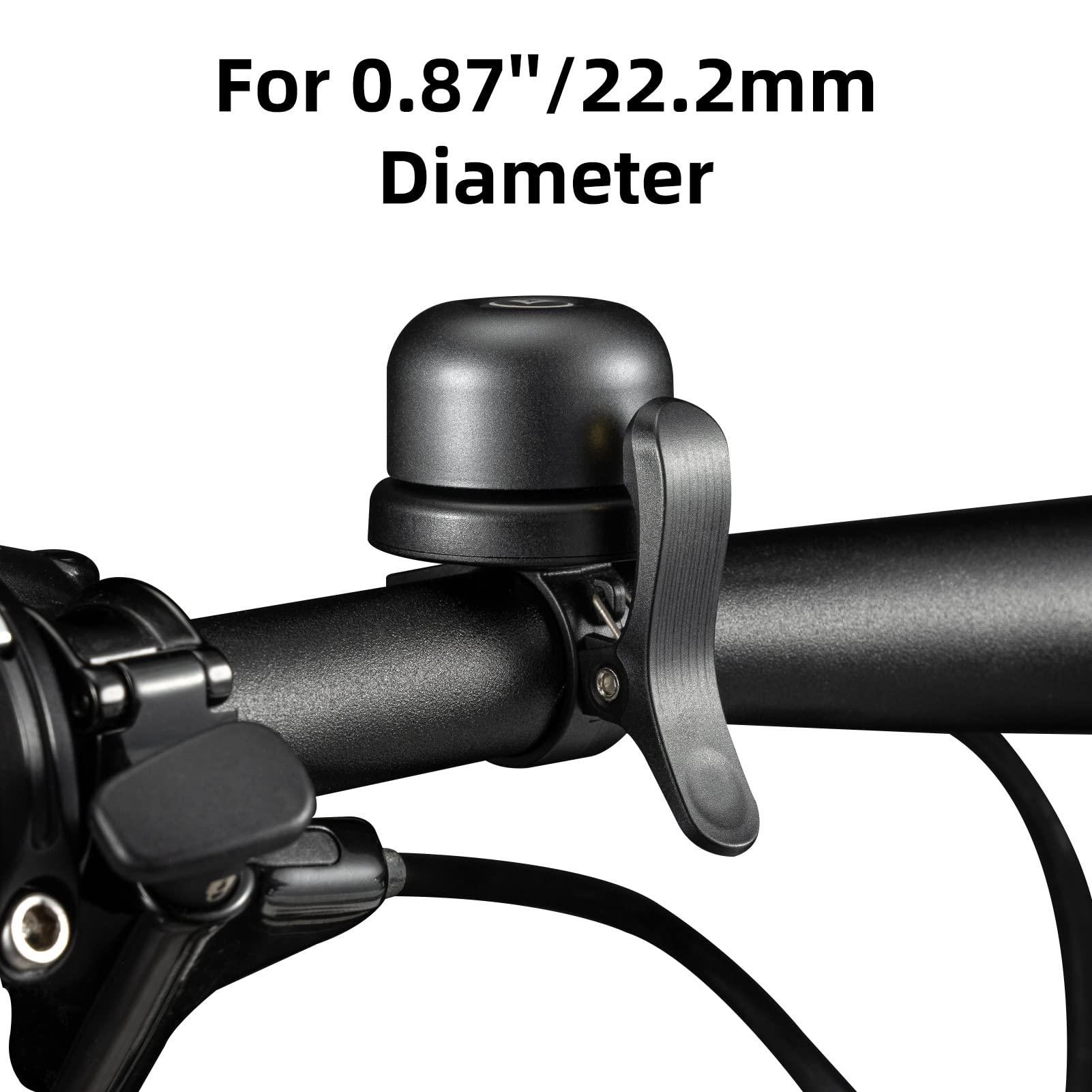 ROCKBROS ROCKBROS Bike Bell for Apple AirTag Hidden Bike Mount Bike AirTag Holder GPS Tracker Bike Bell Anti-Theft for Adults Suitable for 0.87''/22.2, 1''/25.4, 1.25''/31.8mm Diameter Handlebar