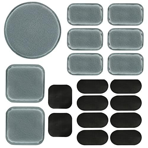 AOUTACC AOUTACC Universal Airsoft Helmet Pads, Helmet Replacement Foam Padding Kits Set Accessories Mats for Fast/Mich/ACH/USMC/PASGT Helmet (Memory Foam, Light Gray)