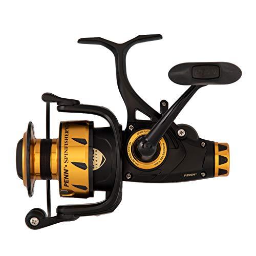 PENN PENN Spinfisher VI Live Liner Spinning Inshore Fishing Reel, HT-100 Front Drag, Max of 20lb | 9.0kg, Built with Carbon Fiber Washers, 4500, Black Gold