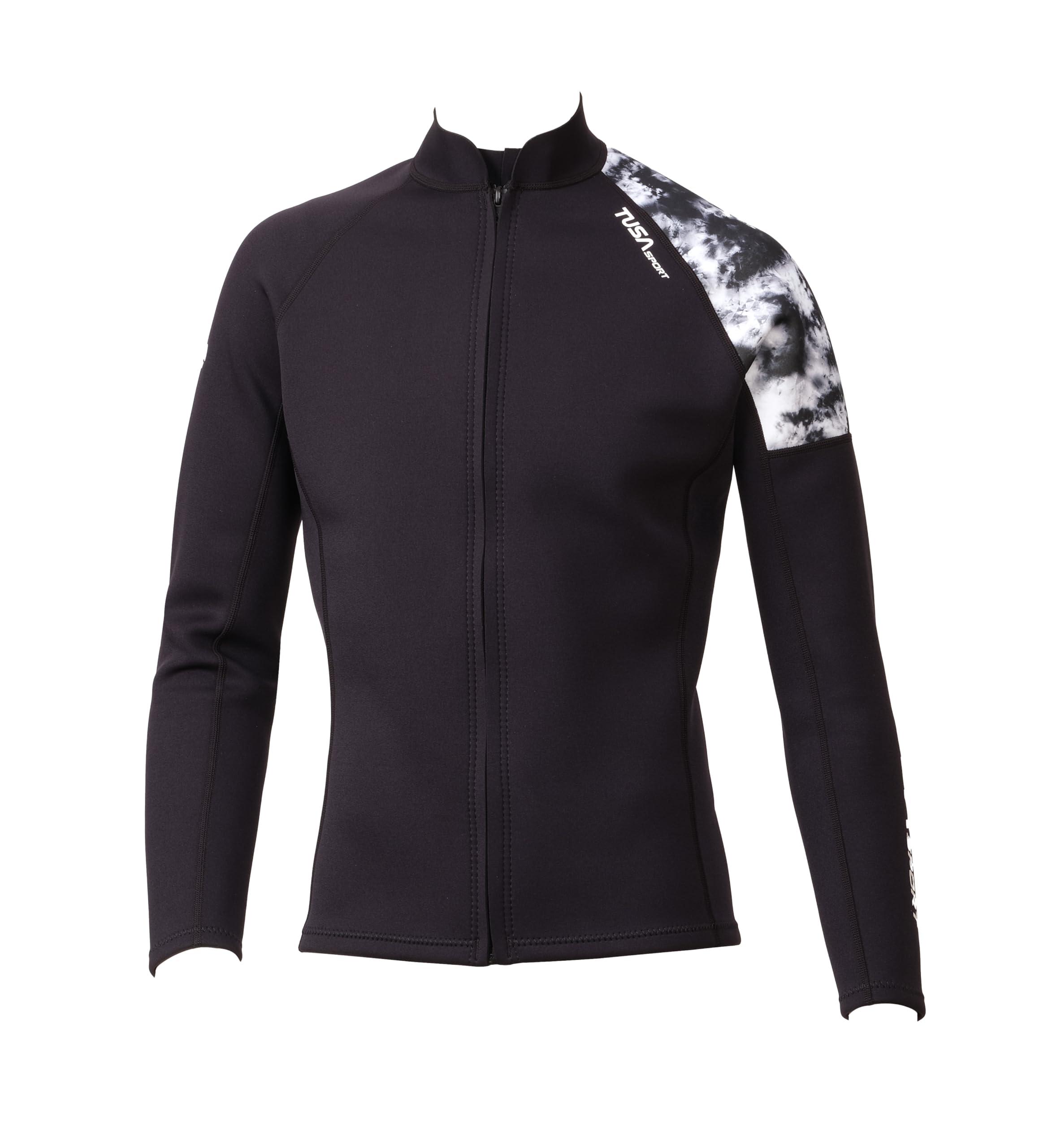 TUSA TUSA Sport Mens 2mm Neoprene Wetsuit Top, Black, Large