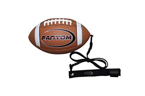 Fantom Fantom Throw Football Trainer - Direct Return Football Trainer - Practice Throwing & Catching Indoors/Outdoors (Mini/Pee-Wee (Pee-Wee - Ages 7-10+))