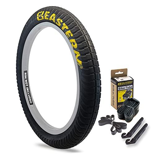 Eastern Bikes Eastern Bikes Curb Monkey 20 x 2.4 Inch Tire, with or Without Tube, Silver or Yellow Logo. Comes with Tire Lever Tools (Yellow Logo, 1 Pack Without Tube)