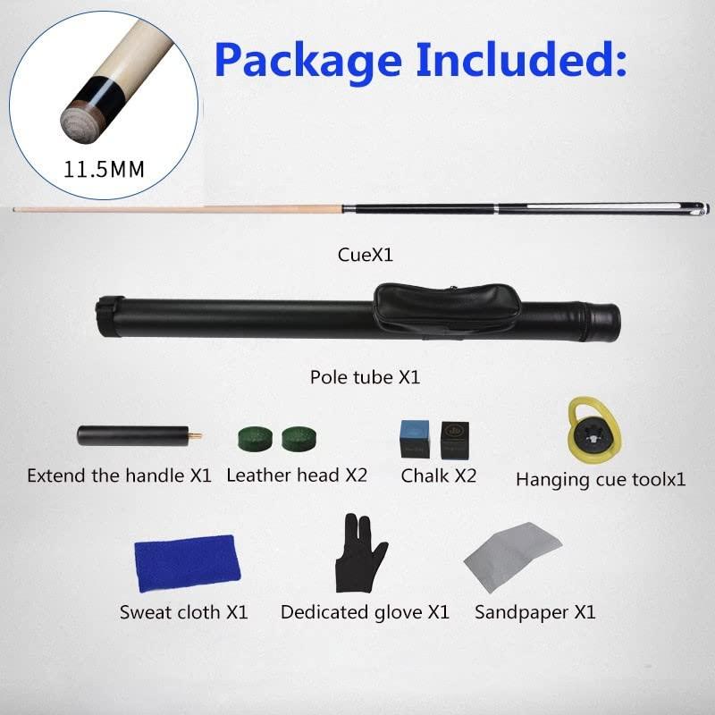 sxysdkjco 57 Inch, 1/2 Maple Billiard Pool Cue in 18-21 Oz with 11.5Mm Tips, The Great Custom-Match Cue Sets for Professional Teams sxysdkjco 230422(Color:a-Rod Tube,Size:11.5mm)