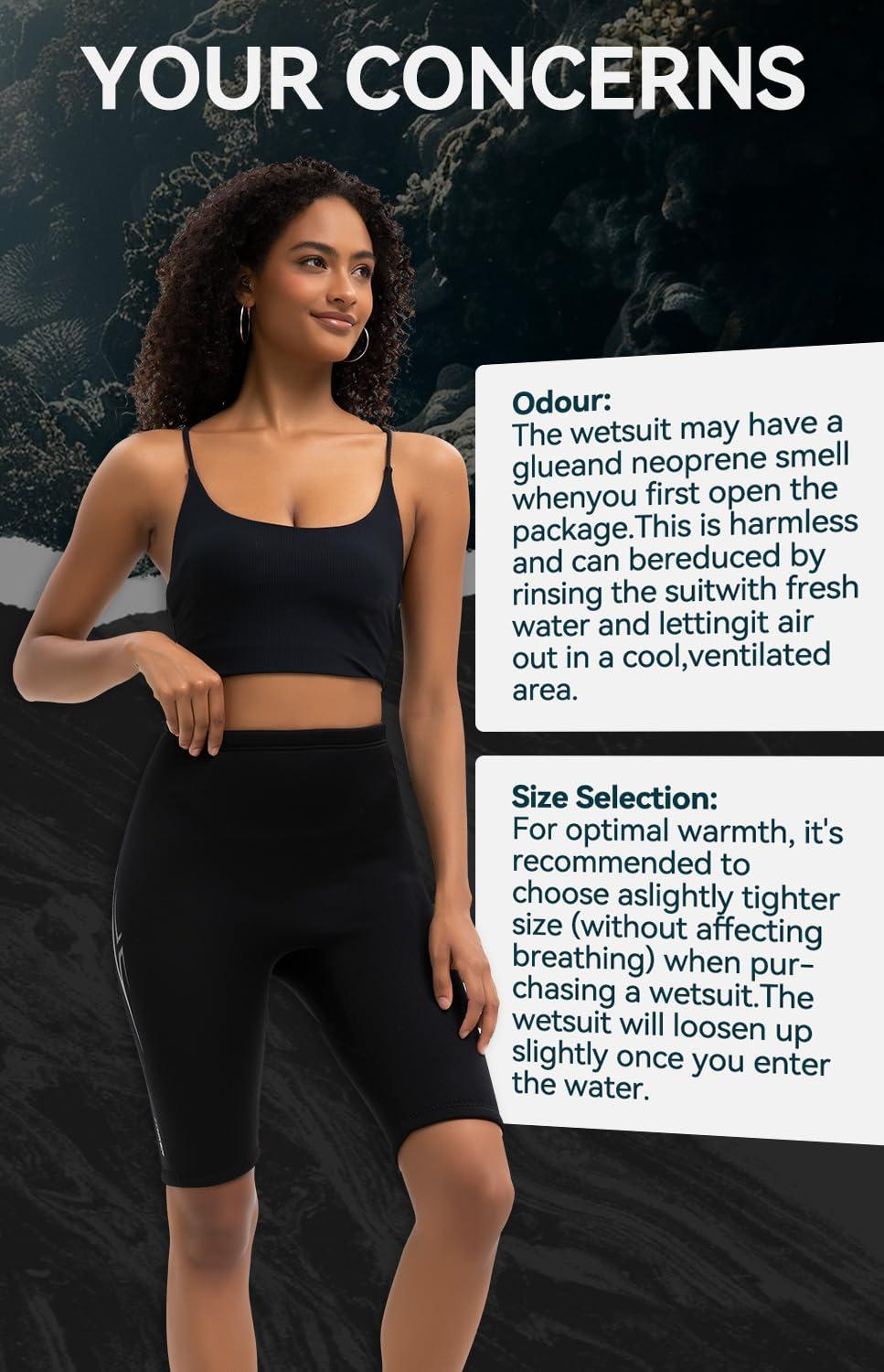 XUKER XUKER Wetsuit Shorts Women 3mm, Neoprene Shorts Womens Wet Suits for Water Sports Pool Swimming Snorkeling Floating Canoeing Aerobics