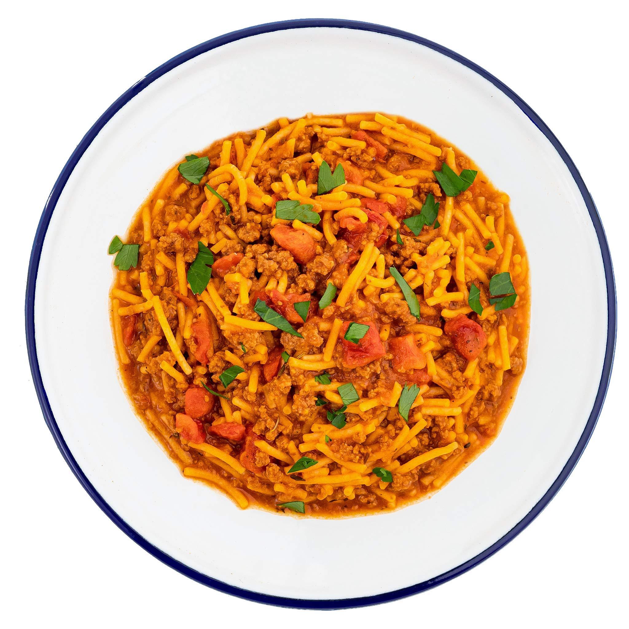 Mountain House Mountain House Granola with Milk & Blueberries | Freeze Dried Backpacking & Camping Food | 6-Pack (0055450) & Classic Spaghetti with Meat Sauce | Freeze Dried Backpacking & Camping Food |2 Servings