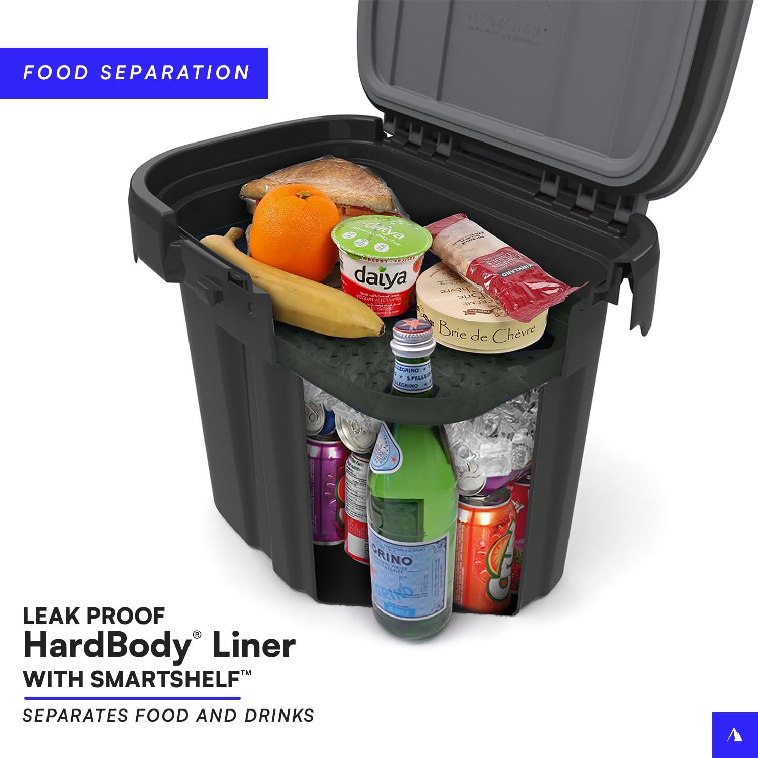 Arctic Zone Arctic Zone Titan Deep Freeze Cooler - 36 Can Zipperless Welded Cooler with Deep Freeze Insulation, Microban, HardBody Liner with SmartShelf - Cold Front Blue