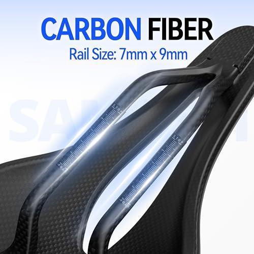 Samassi Samassi Bike Seat, 3D Printed Bike Saddle | Comfortable Bike Seat Cushion for Men and Women| Lightweight Carbon Fiber Bicycle Seat, Shock Absorbing and Breathable | Ideal for Road and Mountain Bikes
