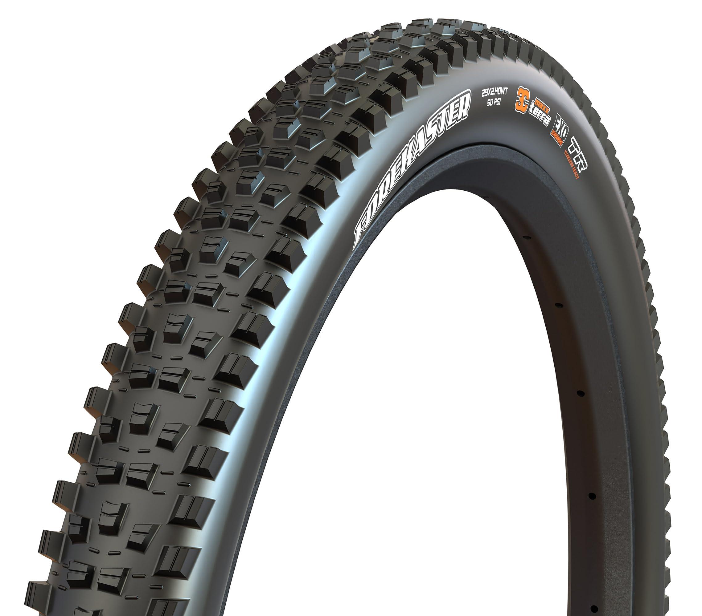 Maxxis MAXXIS Forekaster - 3C MaxxTerra - 27.5, 29 - EXO, EXO+ - E25 Rating, Tubeless | Optimal for Modern, Mid-Travel Trail Bikes and Ebikes, Size 27.5x2.40-3CT, EXO, E25