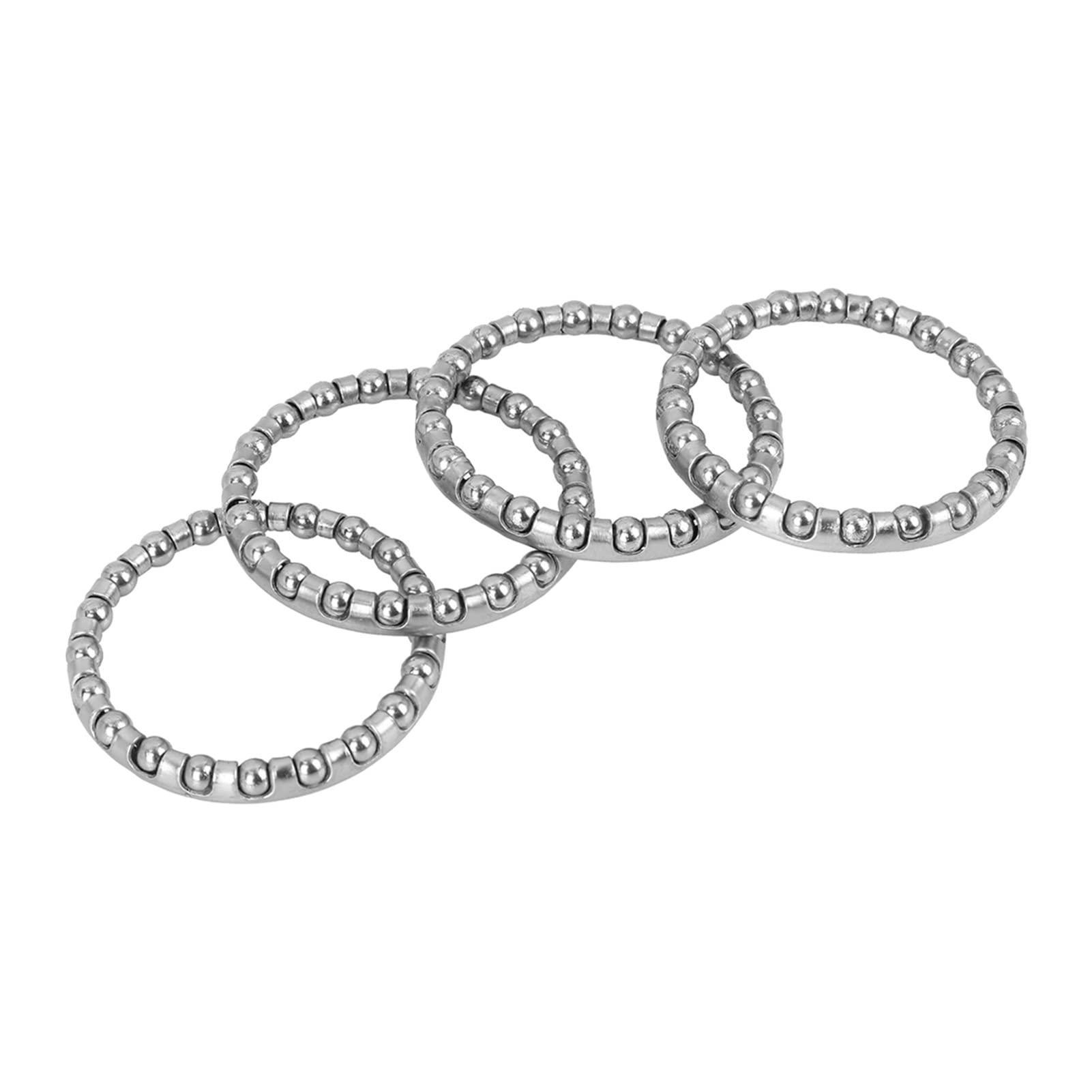 KOVNOVI KOVNOVI Bicycle Headset Steel 7 9 15 20 22 Balls Bike Axle Wheel Ball Frame Bearing Caged Retainer Replacement Accessories (Color : 4pcs 18.8mm)
