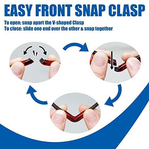 Phiten Phiten X50 Titanium V-Edge Necklace - Durable Polyester and Metallic Woven Rope, Permeated with Premium Aqua-Titanium and Micro-Titanium Spheres for Sports, Gym, Athletics with Easy Clip On V-Shaped