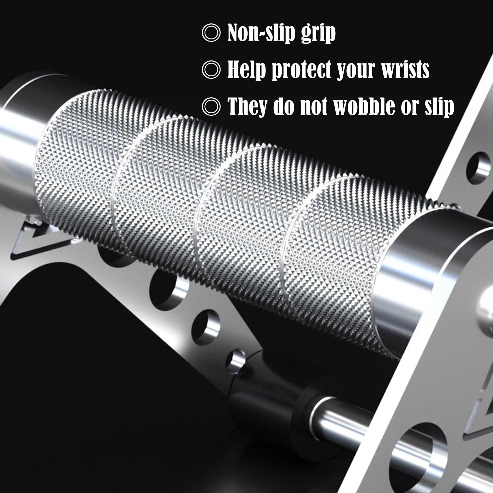 ERRULAN ERRULAN Push Up Stands for Fitness Training - Stainless Steel Pushup Bars with Non-Slip Handle, Lightweight Fitness Bars for Home & Workout