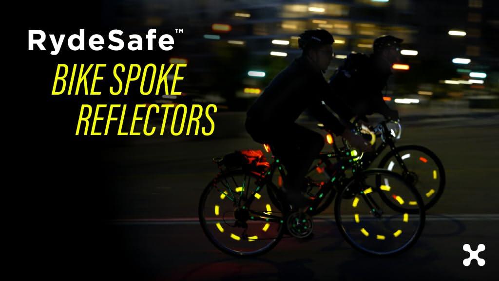 RydeSafe Bike Spoke Reflector Kit - Chevron - Fluorescent Yellow