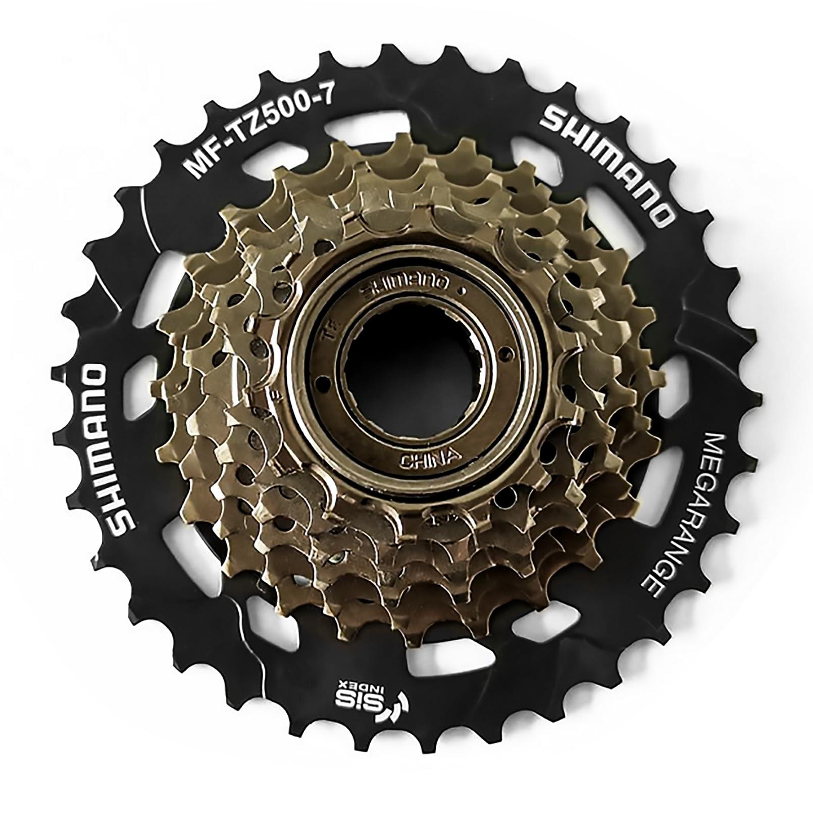 RainFlowwer RainFlowwer 7 Speed Bike Freewheel, MF-TZ500-7 Bicycle Freewheel14-34T Multiple Freewheel Cycling Replacement Part