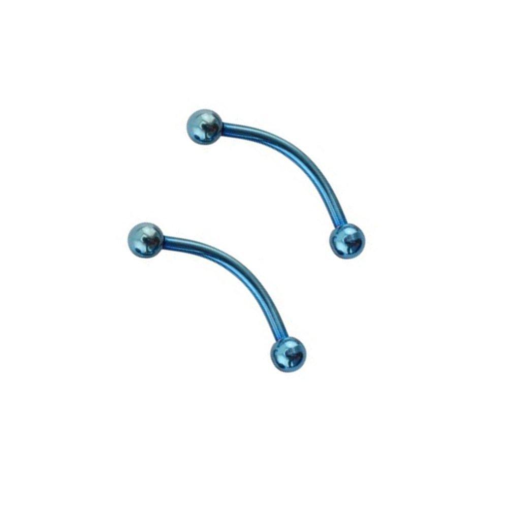 BodyJewelryOnline BodyJewelryOnline Snake Eyes Tongue Piercing Barbell (2 Pieces), Anodized High-Quality Surgical Steel, Rose Gold I.P Color, 16 Gauge (1.2mm) Shaft Thickness, Hypoallergenic, Comfortable, Long-Lasting