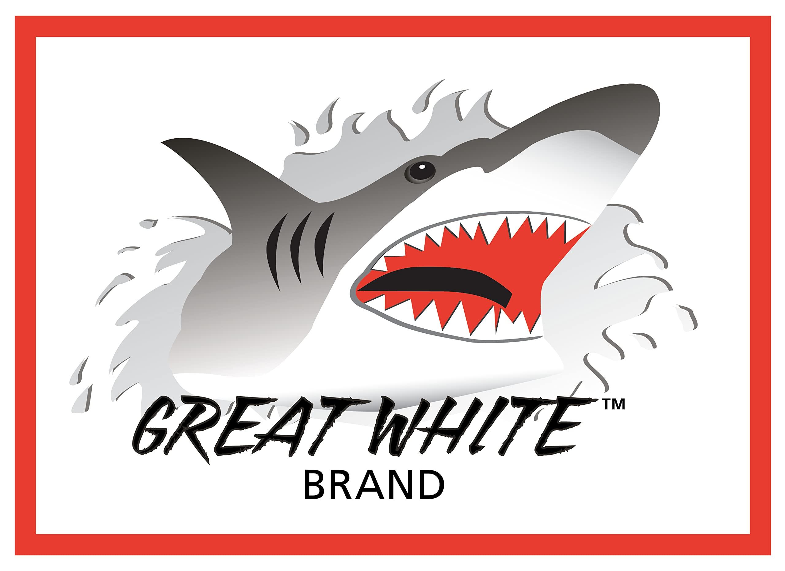 Great White Derby Rope Blue & White 5/8 x 200 Solid Braid Multifilament Utility Propylene All Purpose MFP, Soft Touch Equestrian, Cord for Crafts, Sport, Landscaping, Horse Tack, Pets leash & Dcor, Made in USA