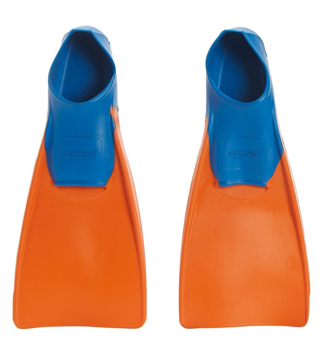Sporti Sporti Essential Floating Swim Fins (Color) - Little Kid 1-2 (OrangeBlue)