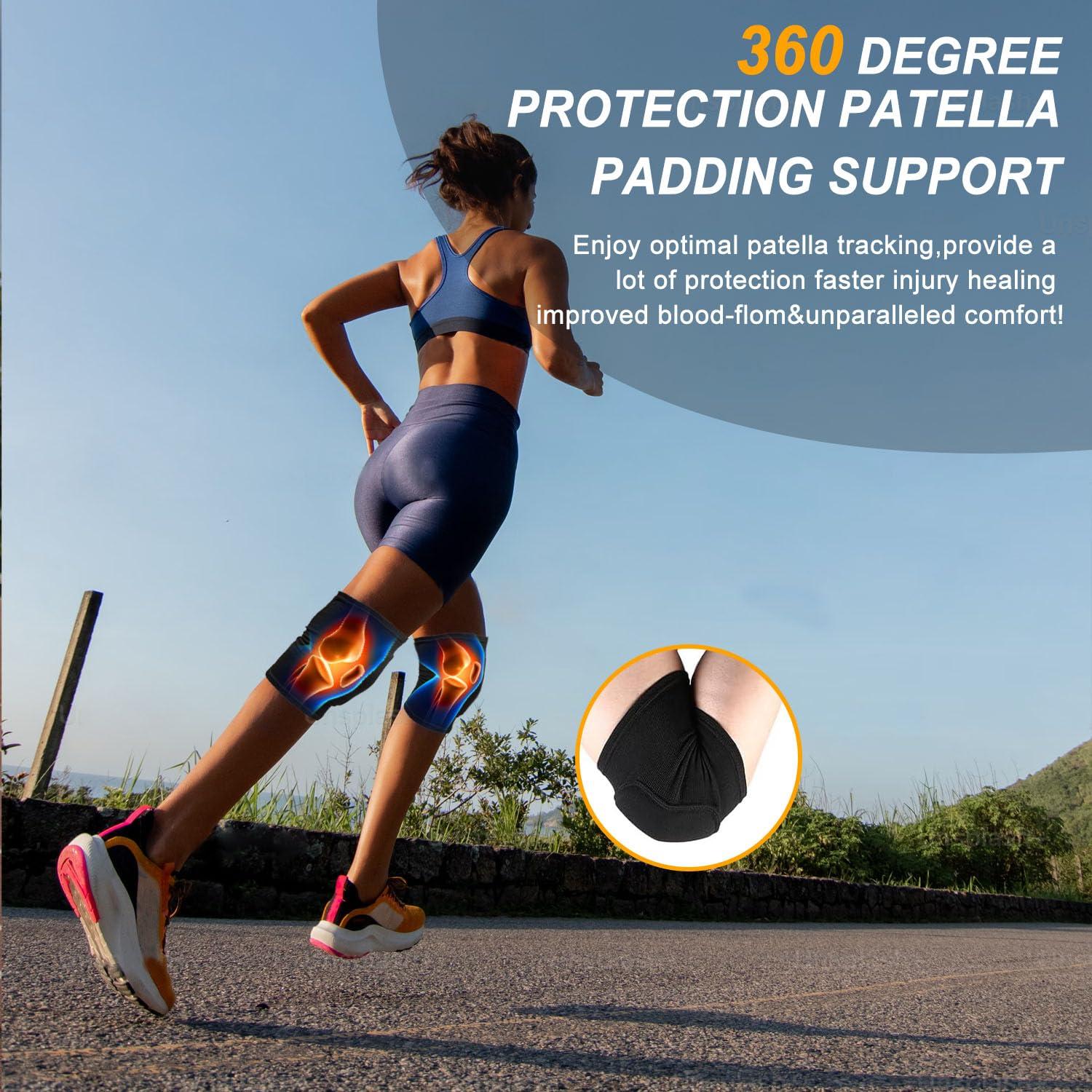 YICYC YICYC Volleyball Knee Pads for Dancers, Soft Breathable Knee Pads for Men Women Kids Knees Protective, Knee Brace for Volleyball Football Dance Yoga Tennis Running Cycling Workout Climbing