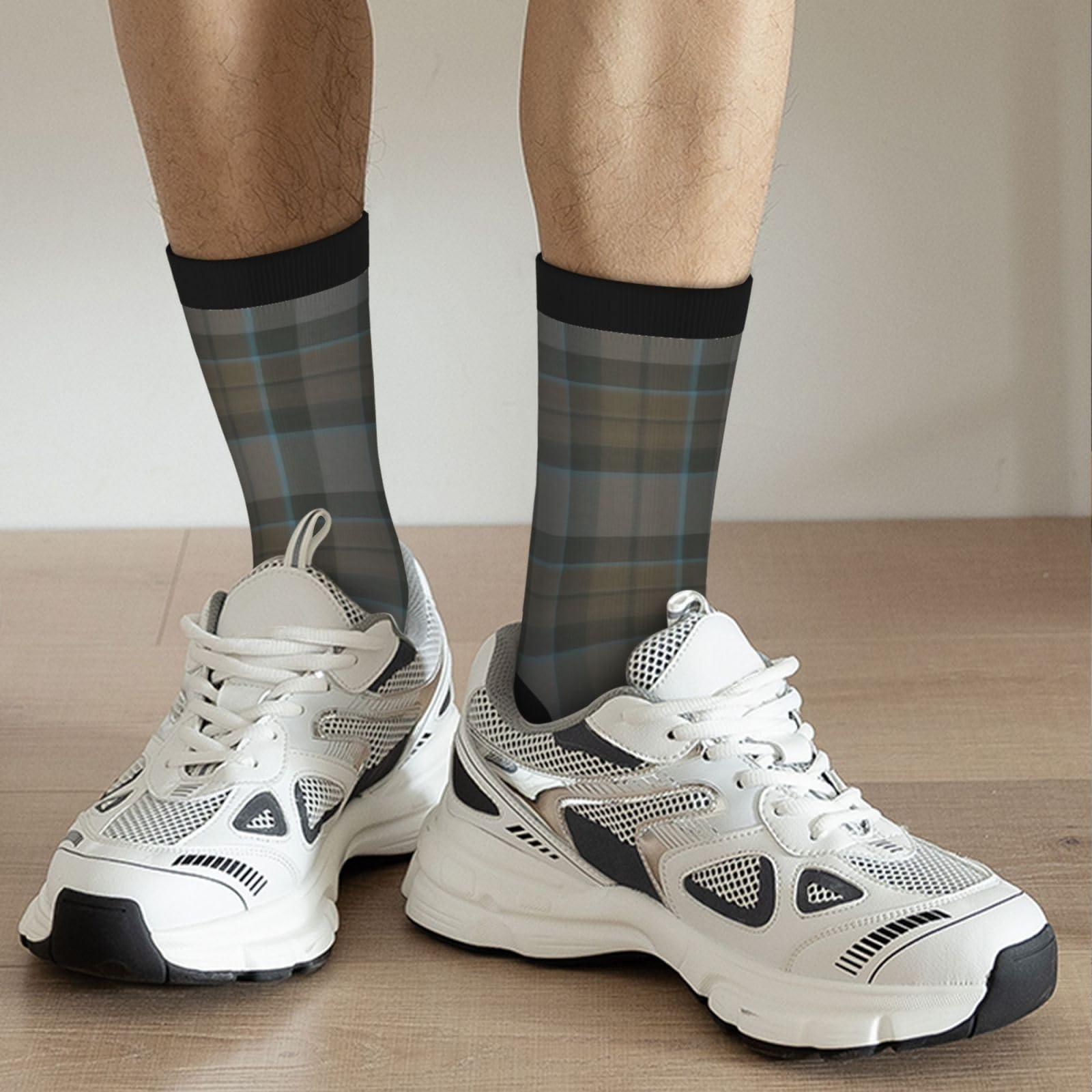 WuDigaY Outlander Mackenzie Tartan Pattern Funny Socks Crazy Socks,Soft & Breathable Fun Socks For Men & Women