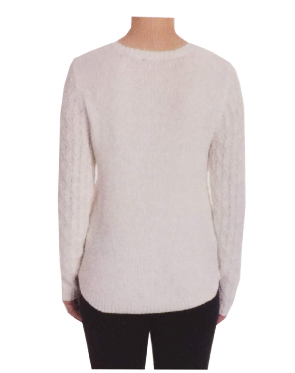Jeanne Pierre Jeanne Pierre Ladies Crewneck Sweater (Powder, S)