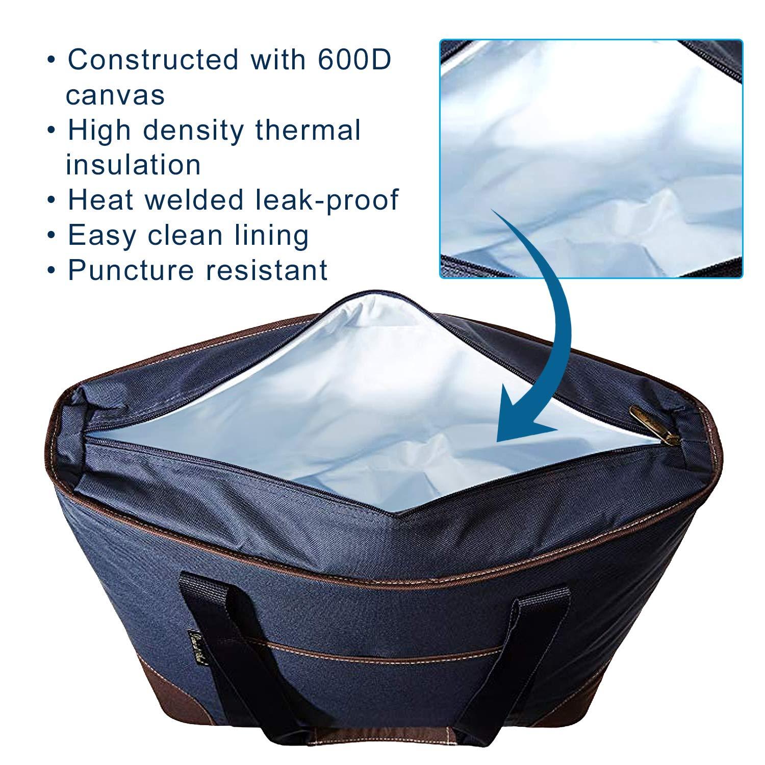 Picnic at Ascot Picnic at Ascot Personalized Monogrammed Extra Large Insulated Cooler Bag - 30 Can Tote- Designed & Quality Approved in USA