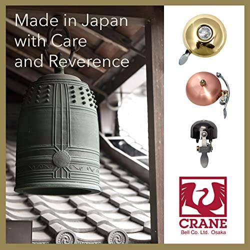 Crane Crane Handpainted Bike Bell, Koi (Goldfish) Design, Suzu Bicycle Bell, Made in Japan for City Bikes, Cruisers, Road Bikes or MTB, Fits Handlebar diameters 22.2 to 26.0mm