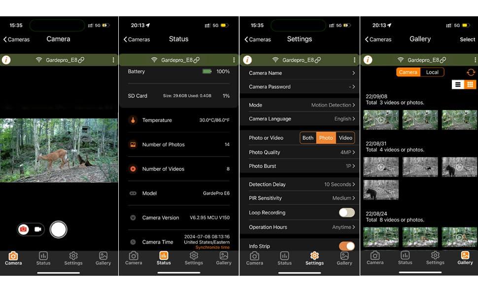 GardePro GardePro Trail Camera WiFi E8 64MP