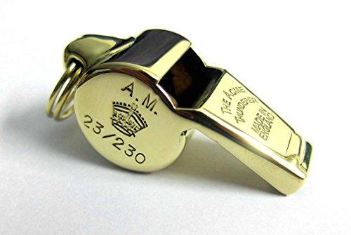 warwhistles.com WW2 Acme Whistle Air Ministry 23/230 RAF USAAF Rescue Emergency Ditching Thunderer WWII Brass